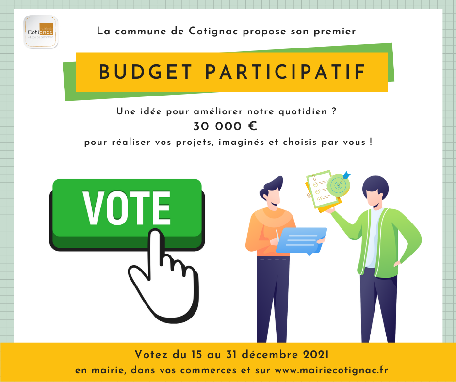 Budget Participatif : A vous de voter !
